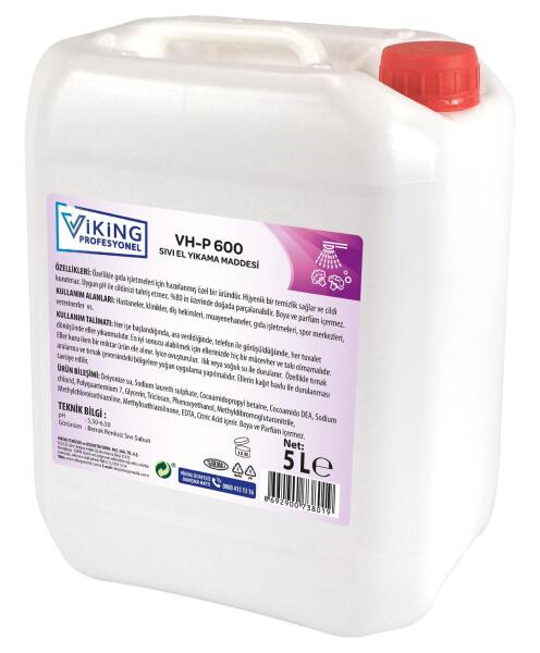 VP VH-P 600 Antibakteriyel Sıvı Sabun 5 L 1 Adet